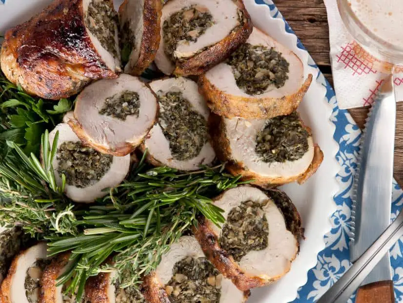Goat Cheese and Herb Stuffed Chicken Roulade Recipe