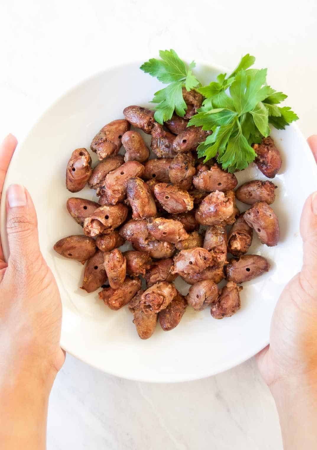 Grilled Chicken Hearts