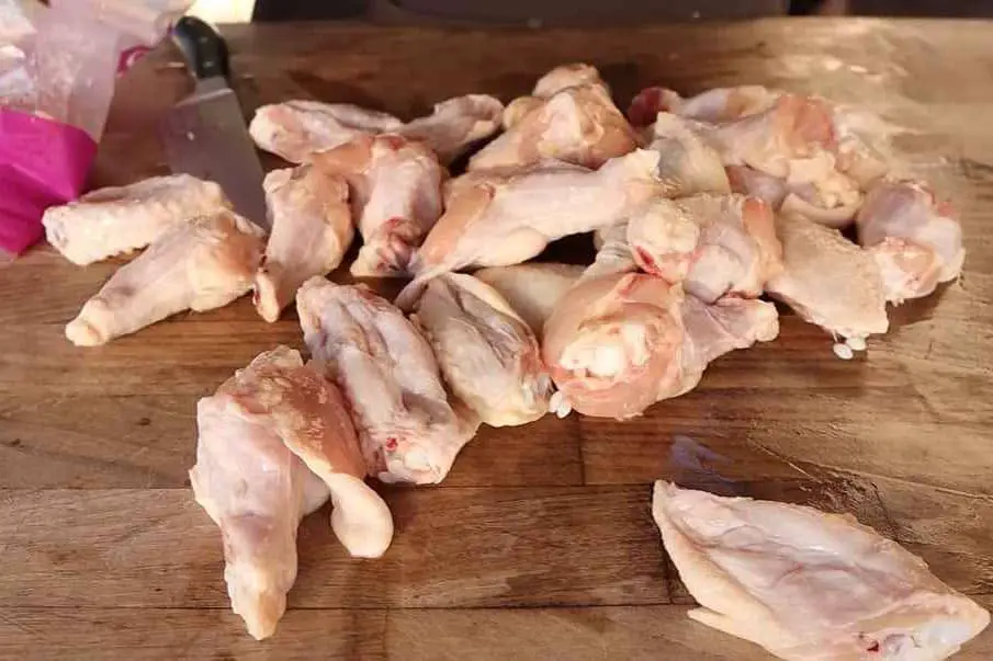 Prep the chicken wings