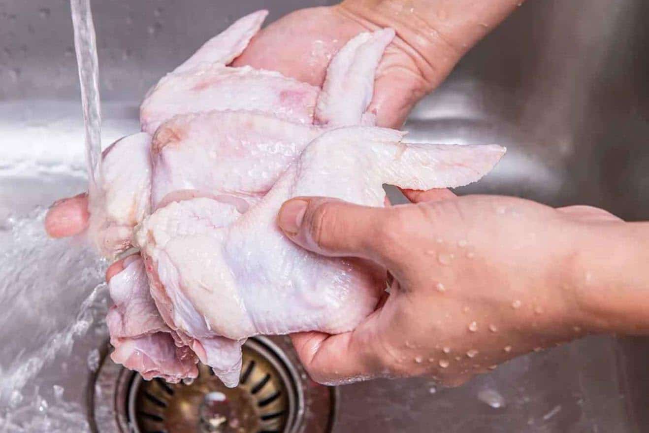 Should I rinse the chicken before freezing