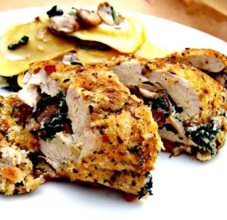 Nut and Herb Stuffed Chicken