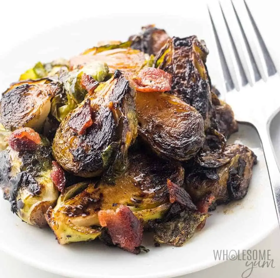 Pan-fried Brussel Sprouts with Bacon