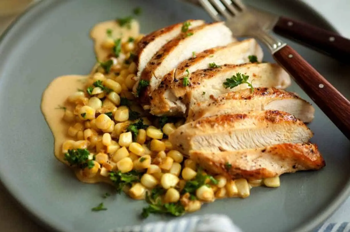 Summer Sauteed Chicken Breast With Corn