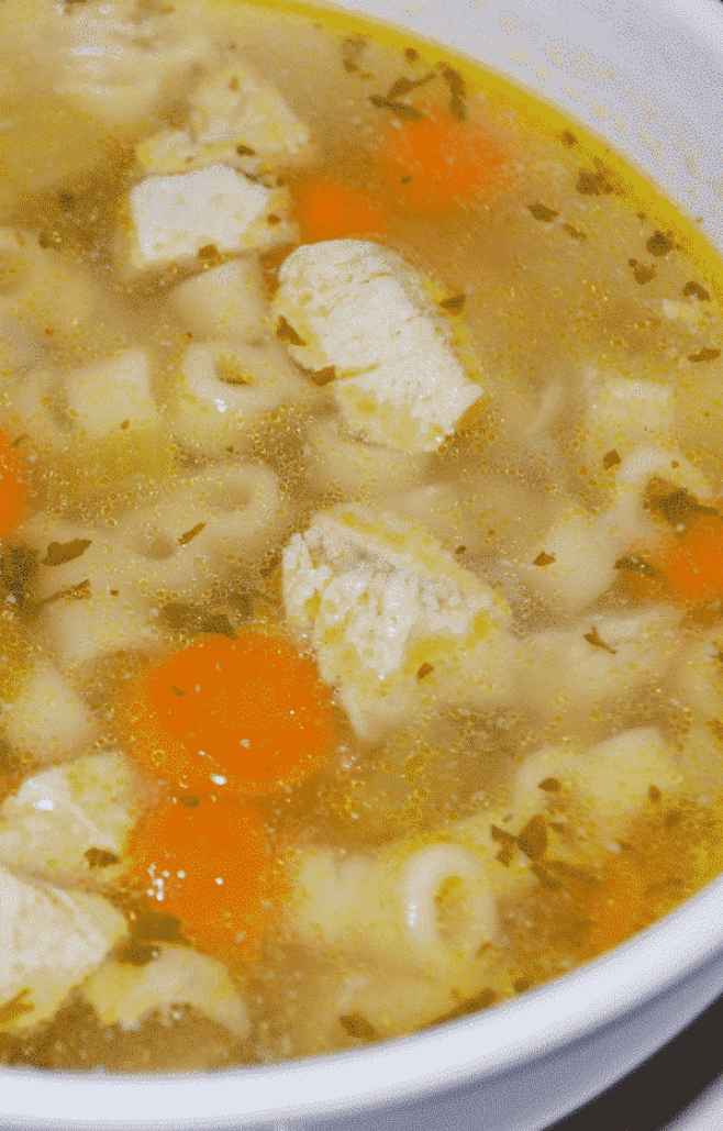 Bone-in Chicken Ditalini Soup