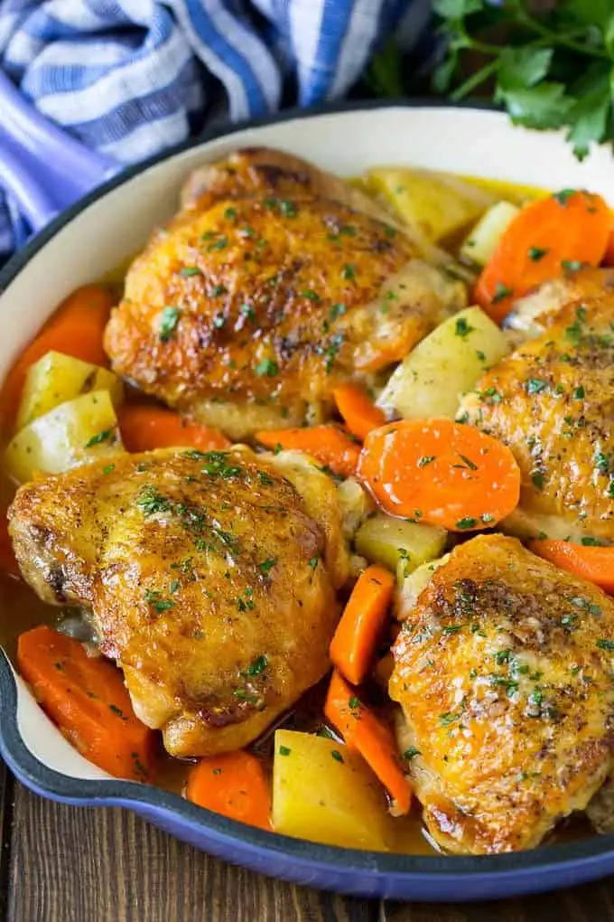 Braised Chicken and Carrots