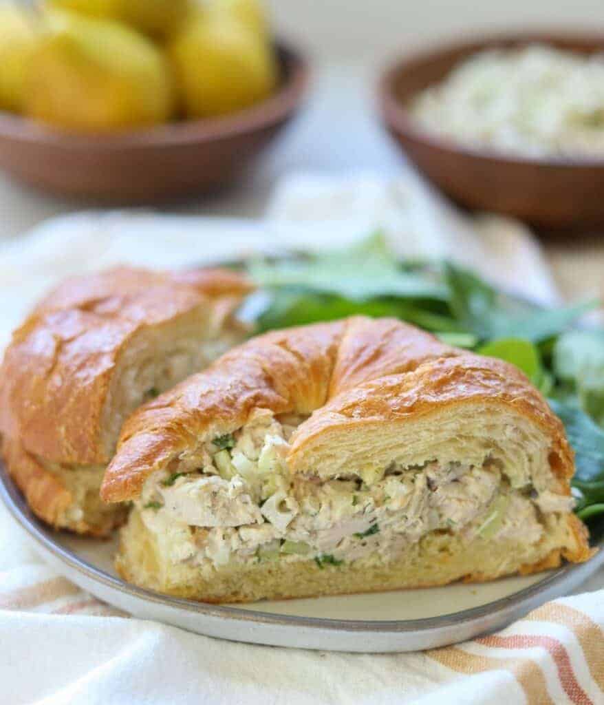 Chicken Salad with Croissant by Simply Made Eats