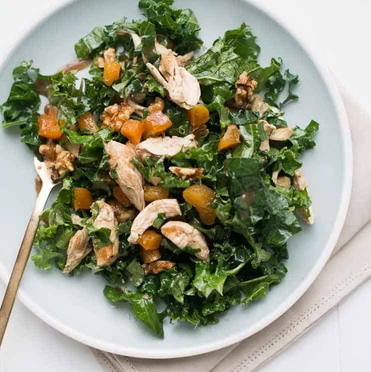 Sauteed Kale with Chicken Salad by Food & Wine