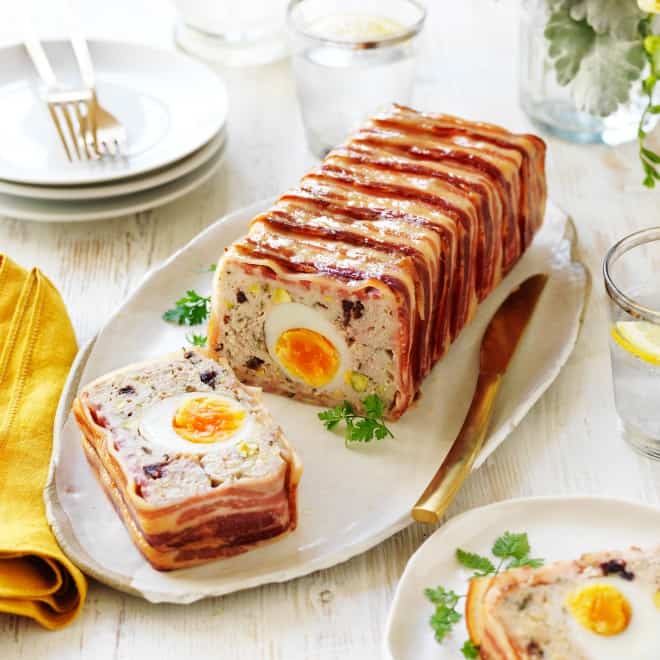 Pork + Chicken Terrine with Egg Centre