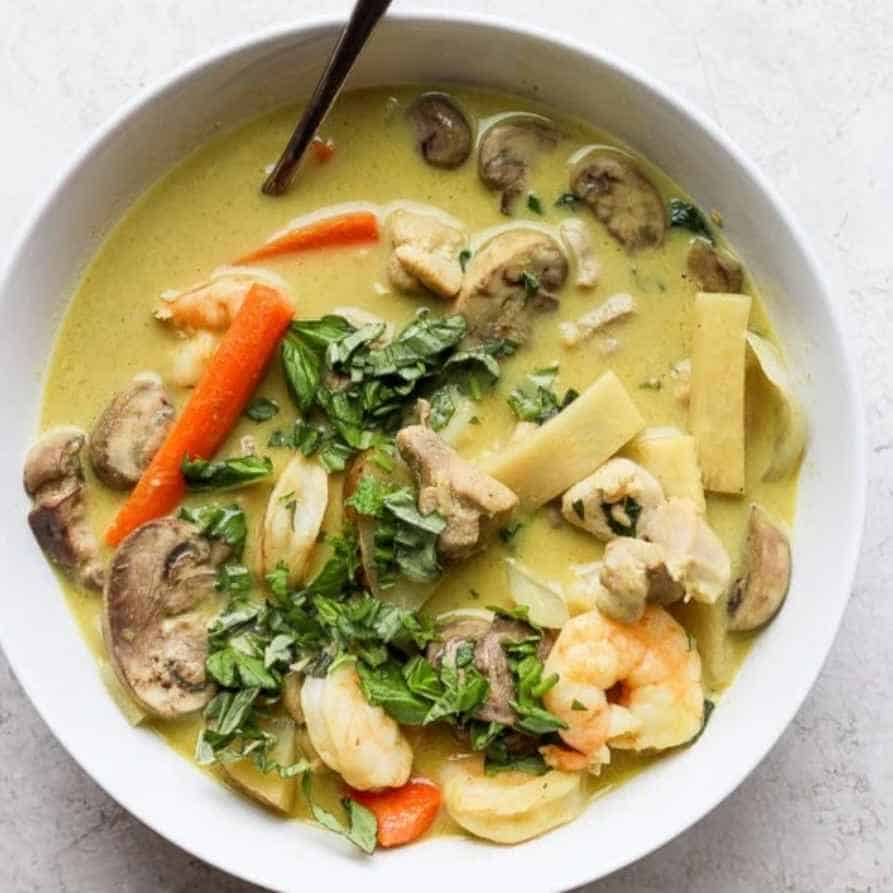 Shrimp and Chicken Green Curry