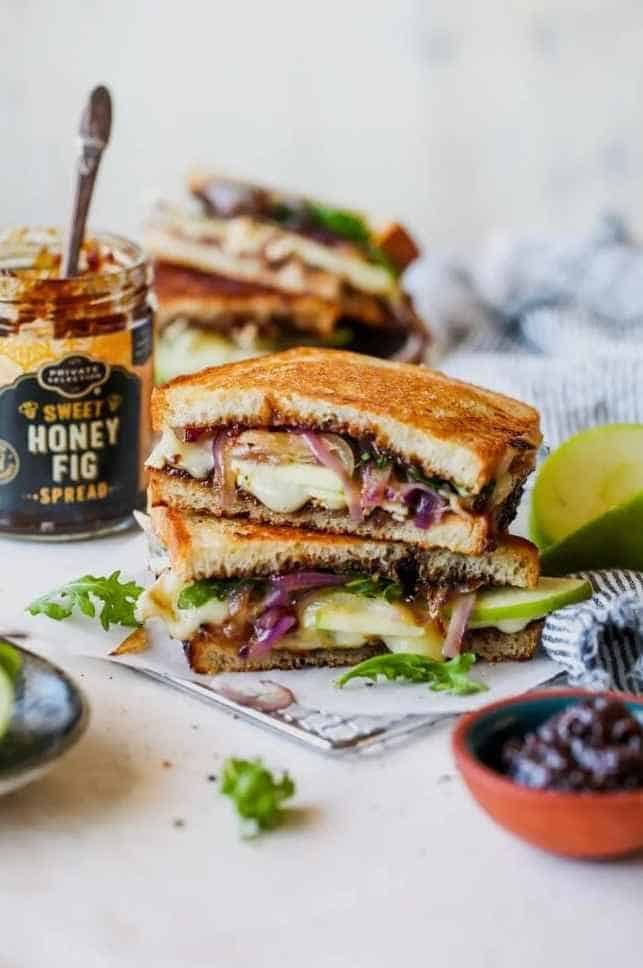 Brie, Fig, and Apple Grilled Cheese