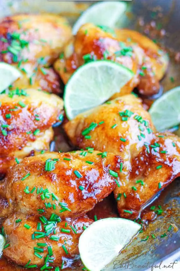 Spicy Honey Lime Chicken Thighs