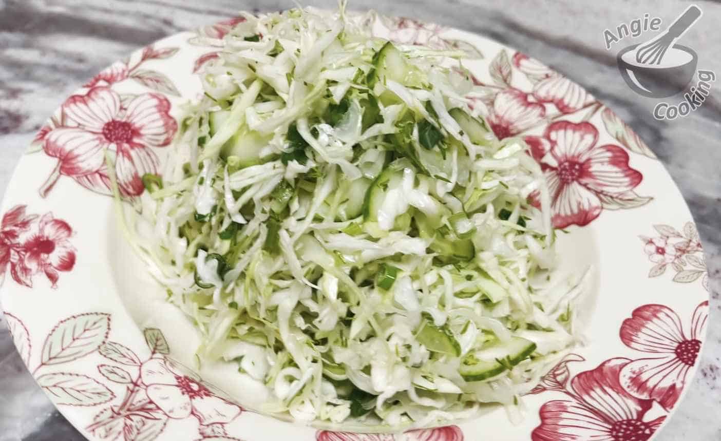 Cucumber and Cabbage Salad