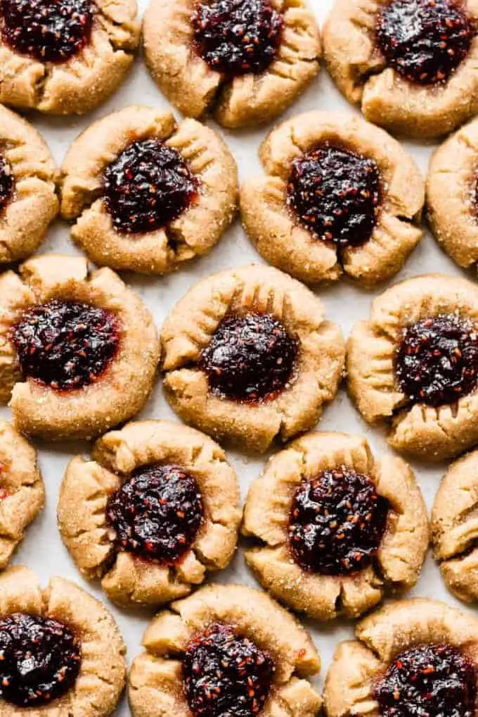 Peanut-butter-and-jelly-thumbprint-cookies