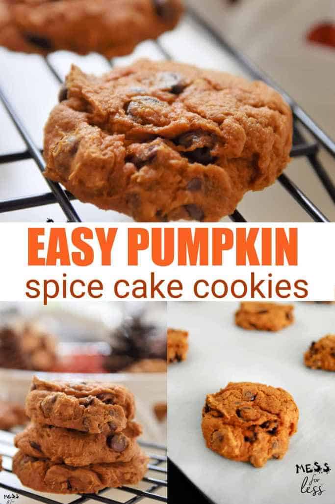 Pumpkin-Cookies-with-Spice-Cake-Mix-by-Mess-for-Less