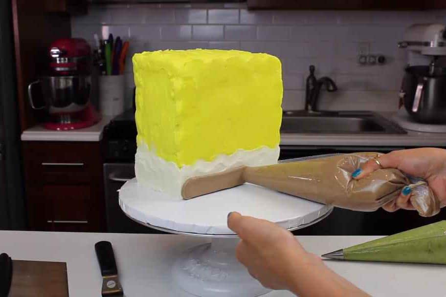 birthday spongebob cake